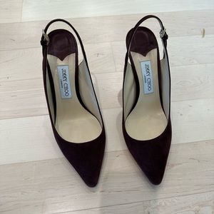 Jimmy Choo Suede Slingback Heel